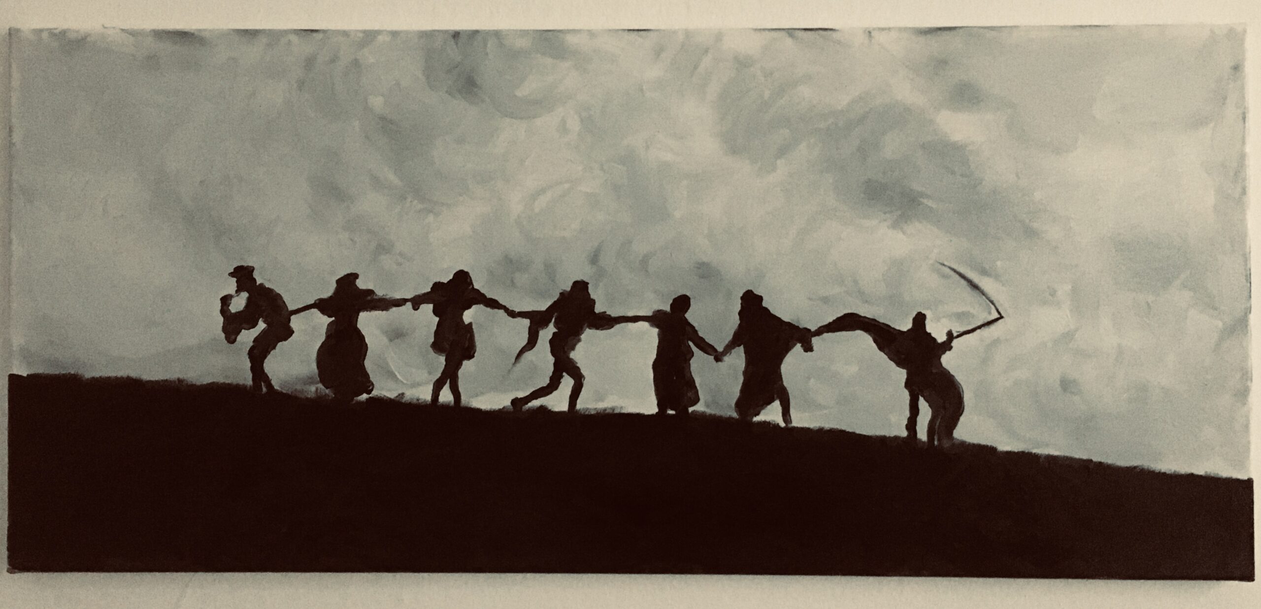 oil on canvas, Final Procession