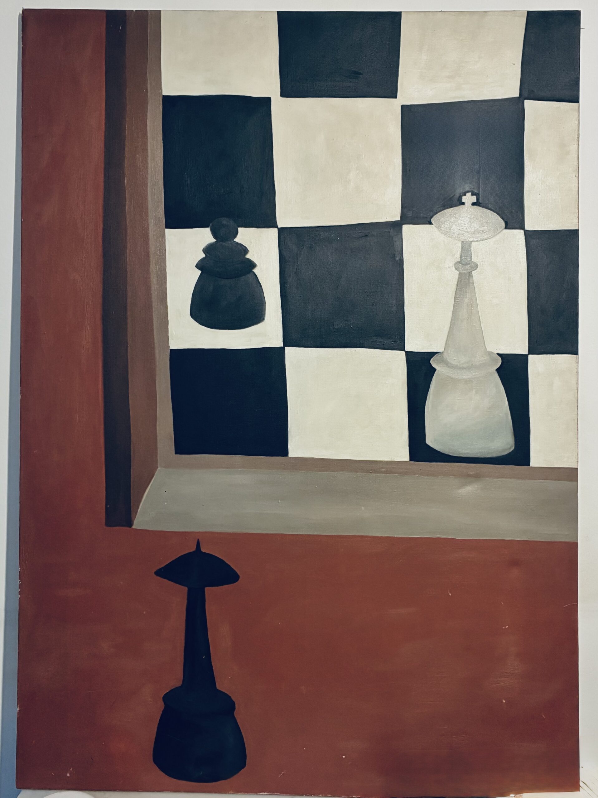 Oil on canvas, We Have a Situation