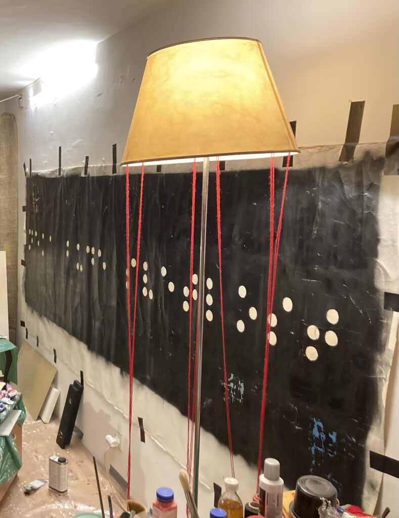 Let there be light = Neka bude svetlost. Original idea and work in progress